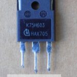 IGBT-транзистор K75H603 ( IKW75N60H3 ) оригінал демонтаж , TO247