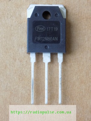 tranzistor-fir12n80an Транзистор FIR12N80AN ( HM12N80M ) , TO-3P(800V,12A) - Зображення 1
