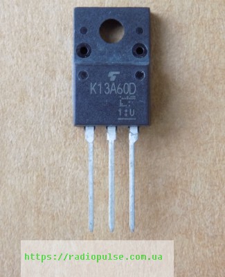 tranzistor-tk13a60d-k13a60d Транзистор TK13A60D ( K13A60D ) оригінал , TO220F - Зображення 1