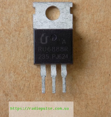 tranzistor-ru6888r Транзистор RU6888R ( RU6888 ) оригінал демонтаж, TO220 - Зображення 1