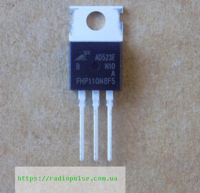 tranzistor-fhp110n8f5 Транзистор FHP110N8F5 ( FHP110N8F5A ) оригінал, TO220 - Зображення 1