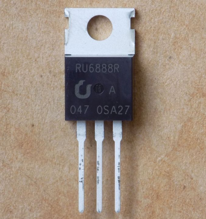 tranzistor-ru6888r-ru6888-original Транзистор RU6888R ( RU6888 ) оригінал, TO220 - Зображення 1