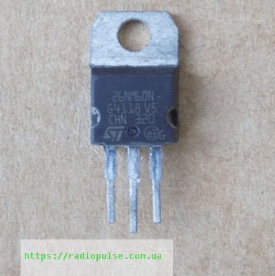 tranzistor-stp26nm60n Транзистор STP26NM60N ( 26NM60N ) оригінал демонтаж, TO220 - Зображення 1