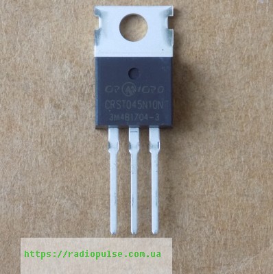 tranzistor-crst045n10n Транзистор CRST045N10N оригінал (заміна для P045N10 , BLP045N10-P ), TO220 - Зображення 1