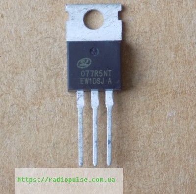 tranzistor-svt077r5nt-077r5nt Транзистор SVT077R5NT ( 077R5NT ) , TO220 - Зображення 1
