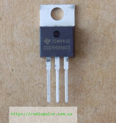 tranzistor-csd19505kcs Транзистор CSD19505KCS оригінал, TO220 - Зображення 1