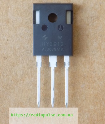 tranzistor-hy3912w-hy3912-new Транзистор HY3912 ( HY3912W ), TO247 оригінал(125V,190A,6.3mR) - Зображення 1