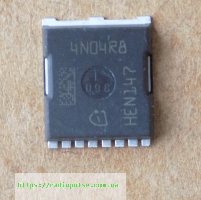 tranzistor-4n04r8 Транзистор 4N04R8 ( IPLU300N04S4-R8 ) оригінал, H-PSOF-8-1 - Зображення 1