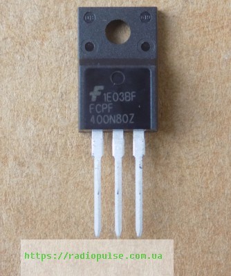 tranzistor-fcpf400n80z Транзистор FCPF400N80Z ( 400N80Z ) оригінал , TO220F - Зображення 1