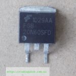 IGBT-транзистор FGB20N60SFD оригінал демонтаж, D2PAK