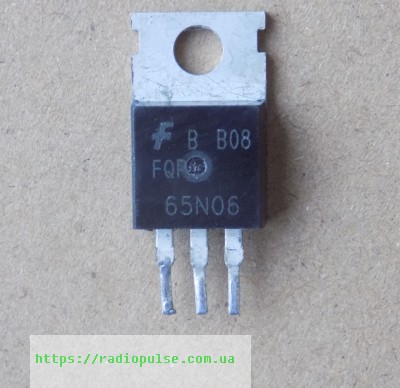 tranzistor-fqp65n06 Транзистор FQP65N06 оригінал демонтаж (заміна для FDP65N06 , 65N06 ), TO220 - Зображення 1