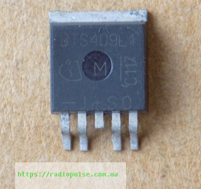 mikroshema-bts409l1 Мікросхема BTS409L1 оригінал демонтаж, TO263-5 - Зображення 1