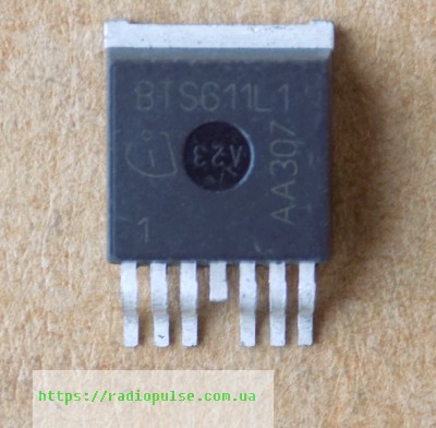 mikroshema-bts611l1 Мікросхема BTS611L1 оригінал демонтаж, TO263-7 - Зображення 1