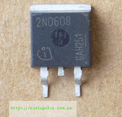 tranzistor-2n0608-spb80n06s2-08 Транзистор 2N0608 ( SPB80N06S2-08 ) оригінал, TO263 - Зображення 1