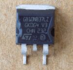 Транзистор ST STGB10NB37LZ оригінал демонтаж, D2PAK ( GB10NB37LZ )